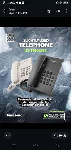 PANASONIC S500 TELEPHONE SET REFURBISH BOX PACK call 0321-212-3558