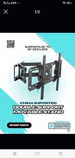 MOVABALE IMPORETD LED HEAVEY STAND DOUBLE SUPPORT CALL : 0321-212-3558