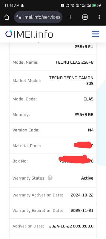 Tecno camon 30s 4