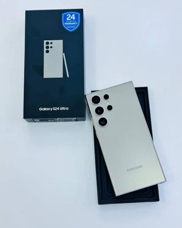 S24 ultra natural titanium 12GB 256GB box and data cabal available 4