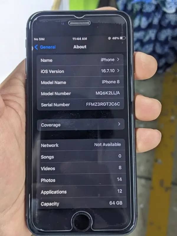 iphone 8 non PTA 64 gb battery health 83 4