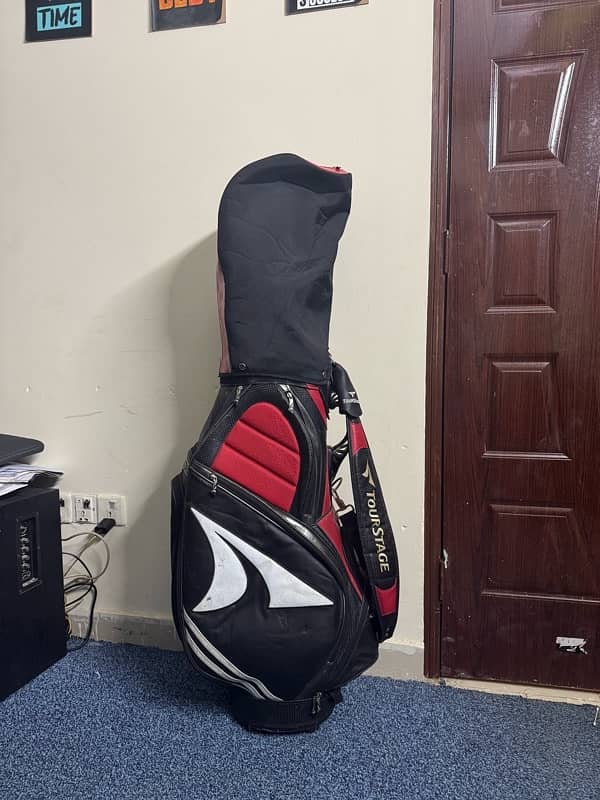 bridgestone golf kit with nike driver with t line putter 1