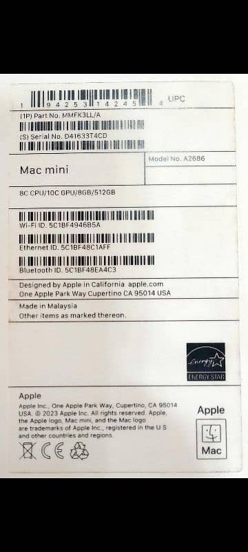 Mac Mini M2 2023 8GB 256GB, 8GB 512GB & 16GB 256GB with Box 17