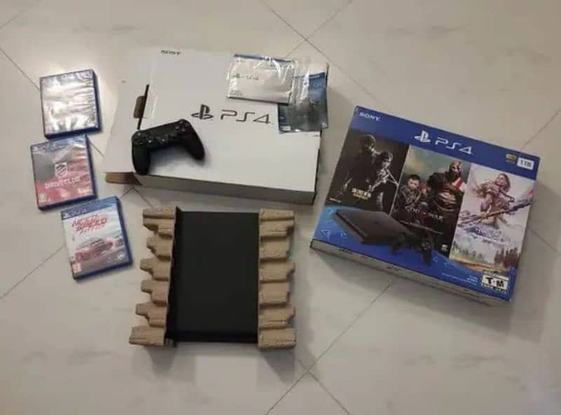 PS4 Slim 1TB just box open. 2