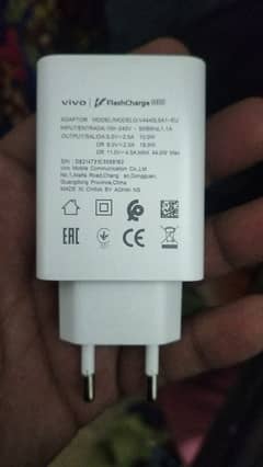 vivo v23e 44watt original flash charger