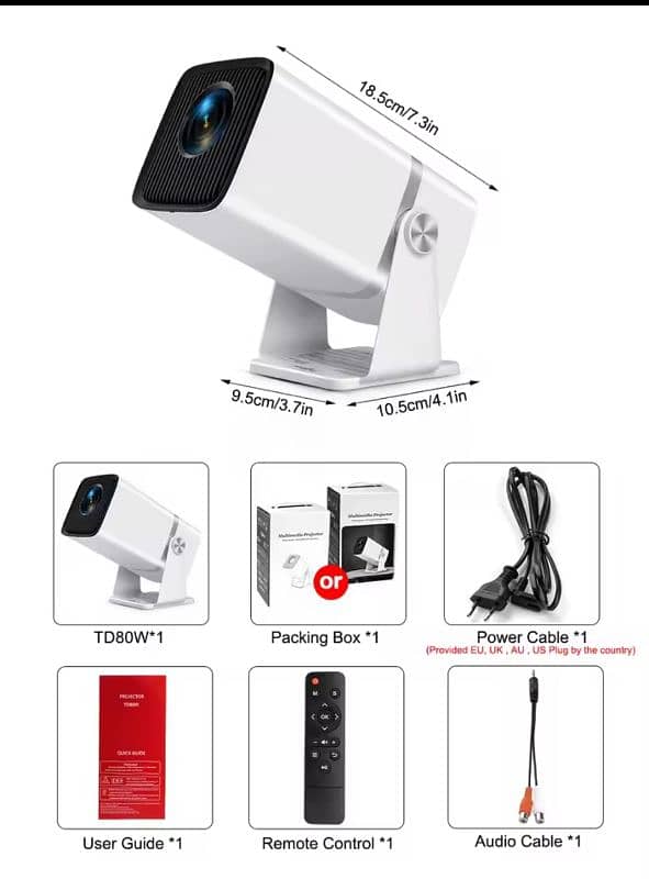 ThundeaL 4K Full HD Projector FHD TD80W Android WiFi 3D Home Theater 13
