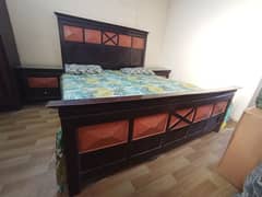 Bedroom set with cupboard