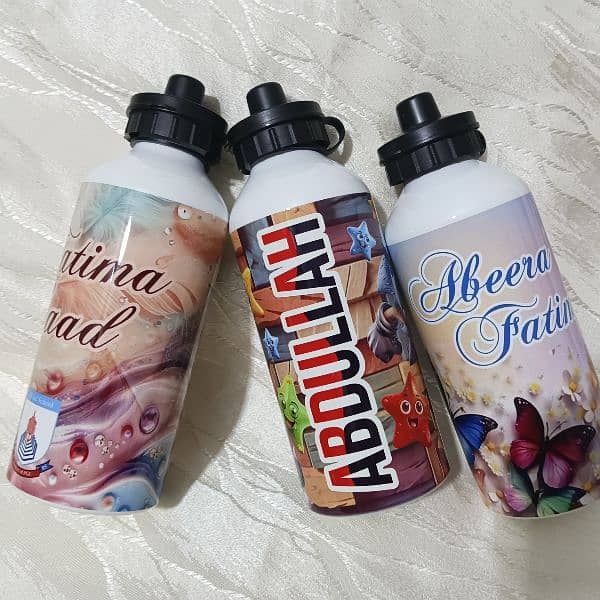 Personalized Water school bottle print bottle,Photo,Name,Logo Custom 4