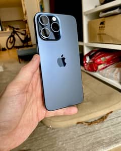 Iphone 15promax blue titanium jv