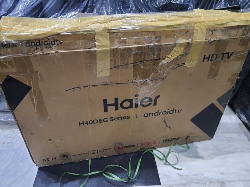 Haier led 40 inch android Complete box Neat clean condition (call me) 0