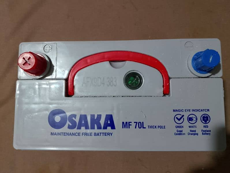 Osaka car battery Mf70 L Thick pole 3