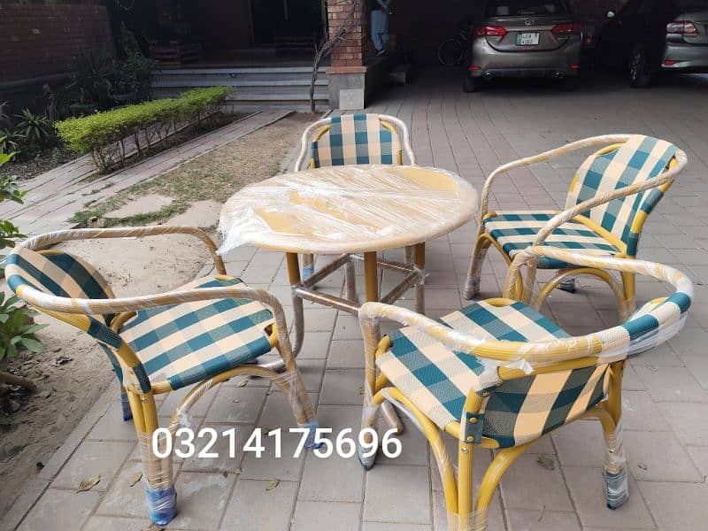 OUTDOOR GARDEN RATTAN UPVC FURNITURE SOFA SET CHAIRS TABLE UMBRELLA 2