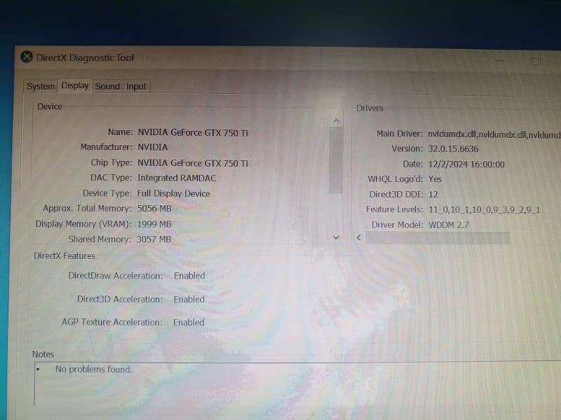 Core I5 3rd Gen-3470 @ 3.2Ghz , 6 Gb Ram DDR 3 , GTX 750ti 2Gb gaming 5