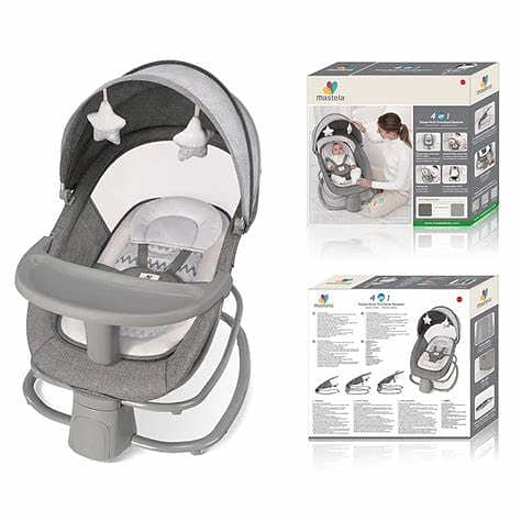 Mastela 4-in-1 Multi-Functional Foldable Bassinet Swing 0