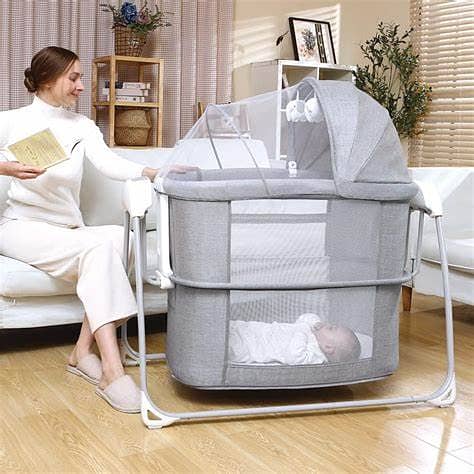 Mastela 4-in-1 Multi-Functional Foldable Bassinet Swing 2