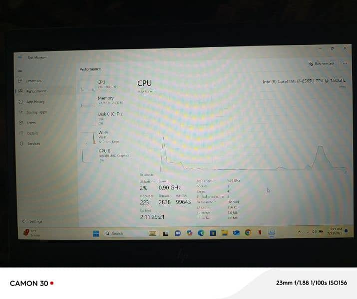 HP 830 G6 i7 8th 16 256 SSD NVME 1