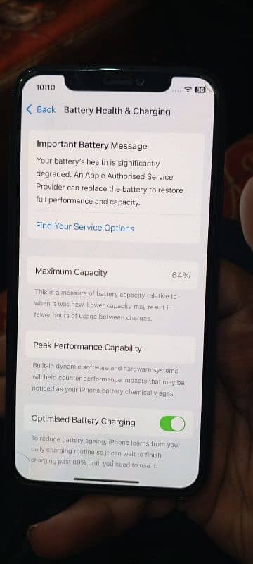 11 pro 64 Gb face ID not work battery health 64% 2