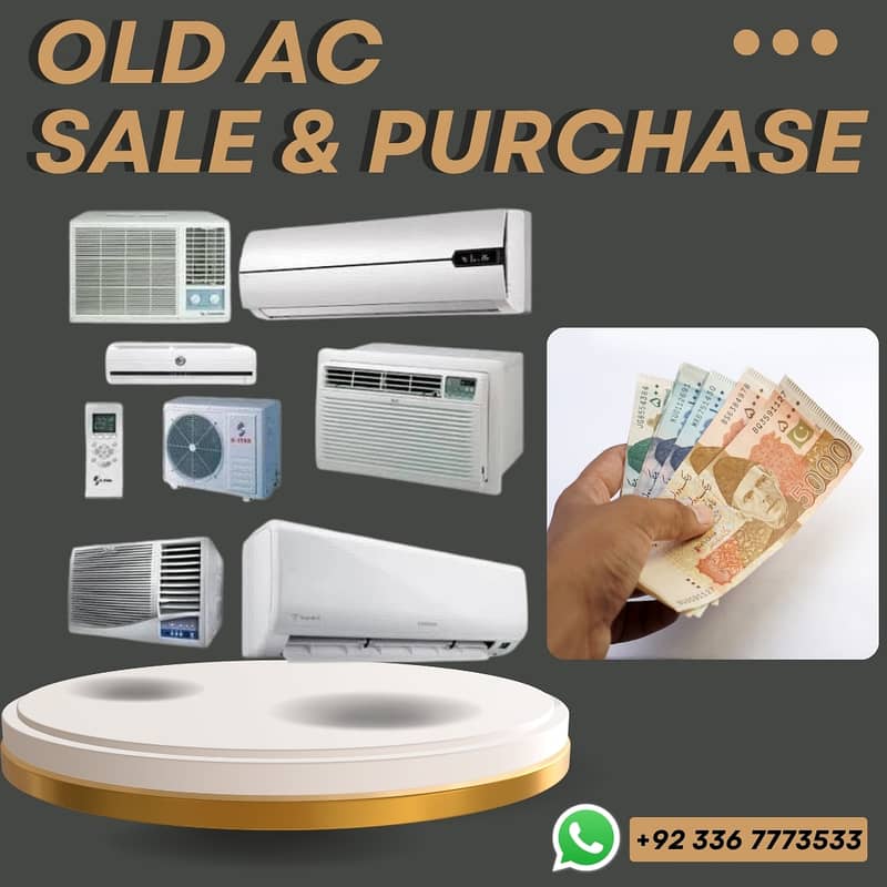 AC / split AC / Window. AC / inverter AC / ac sale purchased Window 1