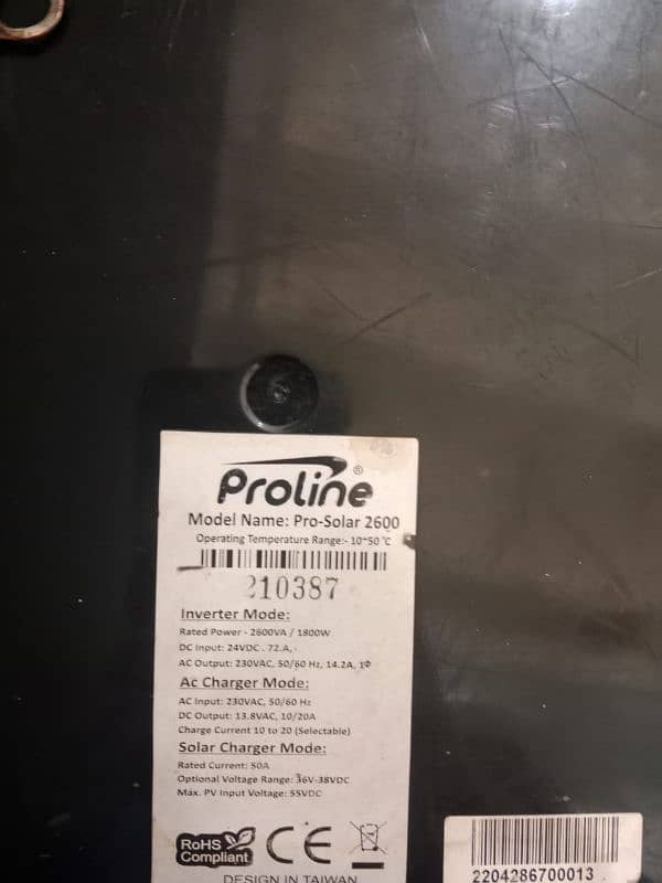 Proline Pro Hybrid 2kv invertor 0