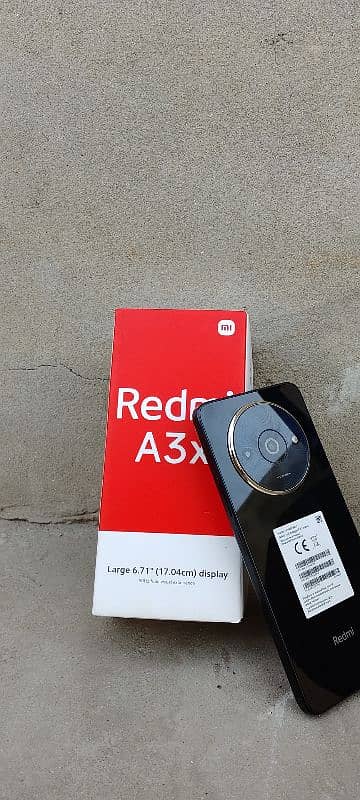 Redmi A3x. phone number 03299792747 open Box charger Sath box Sath 5