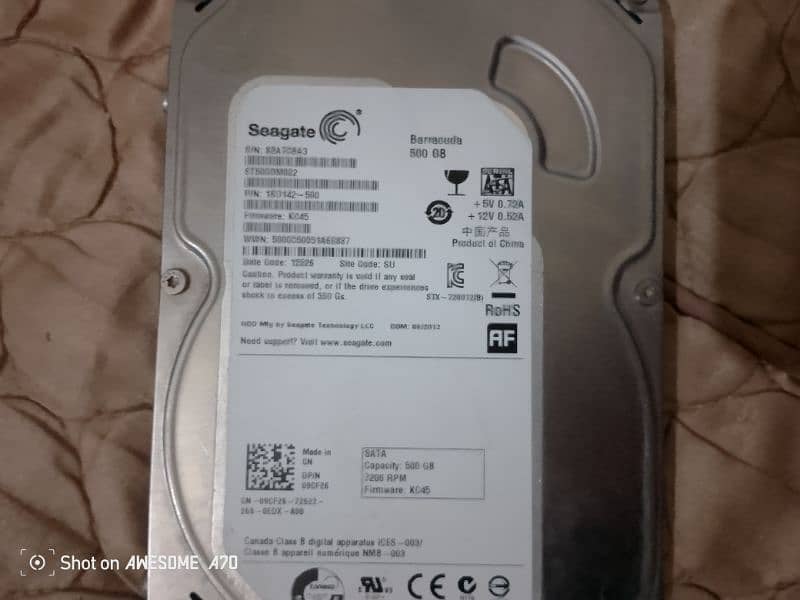 HARD DISK 500 GB 0