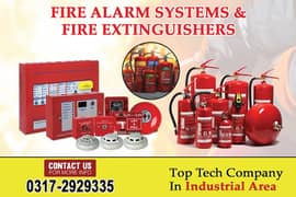 Branded Fire Alarm System & Fire Extinguisher