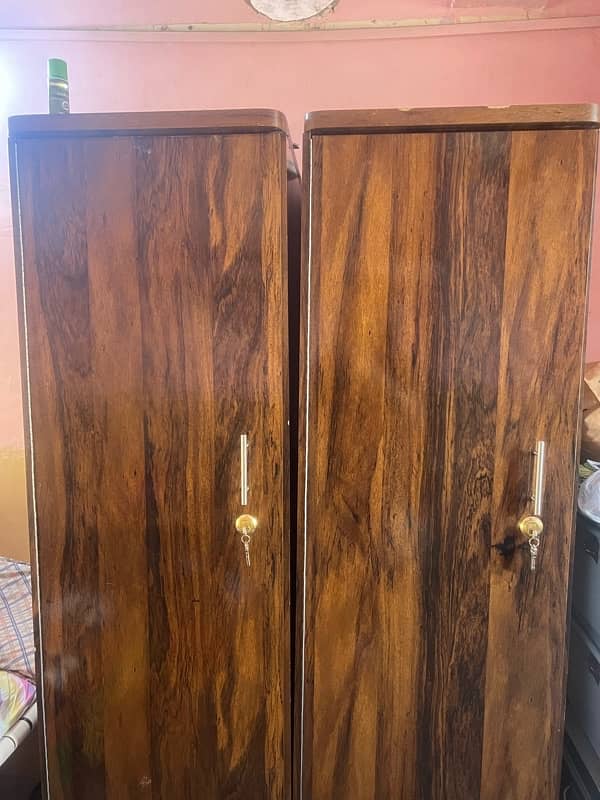 pair of single door warobe new just buy and use  03174075776 whatapp a 1