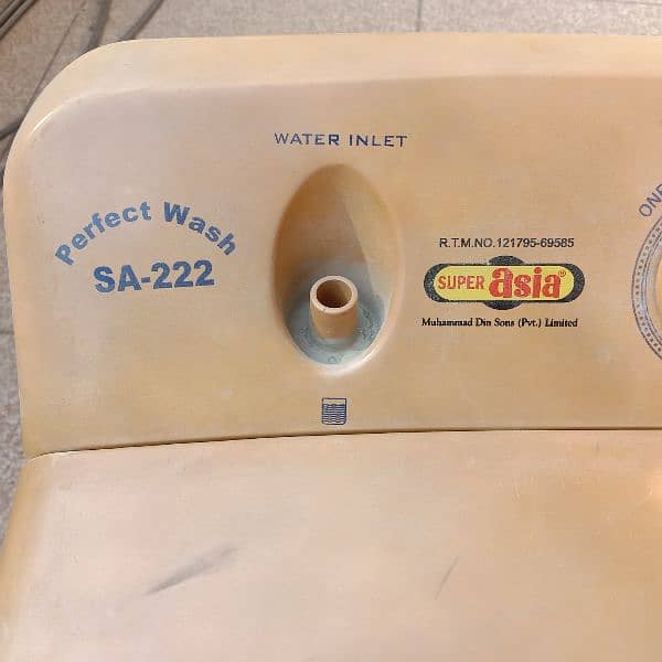 Super Asia washing machine in good condition. 0