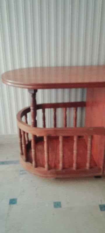 wooden iron stand 2