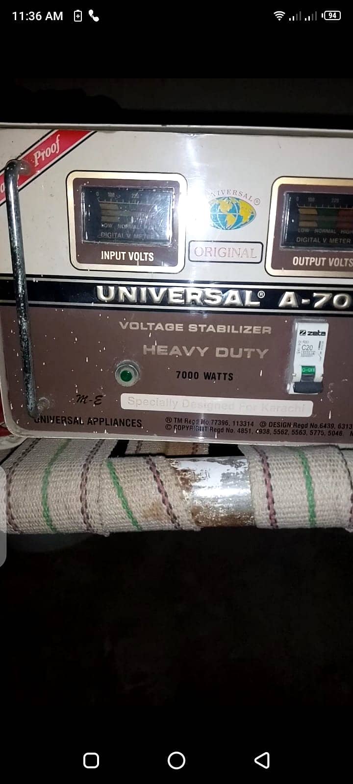 ( Stabilizer 7000 Volts (Geniune) (Universal ) 2