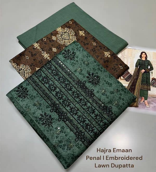 LAWN DUPATTA By HAJRA EMAAN 12