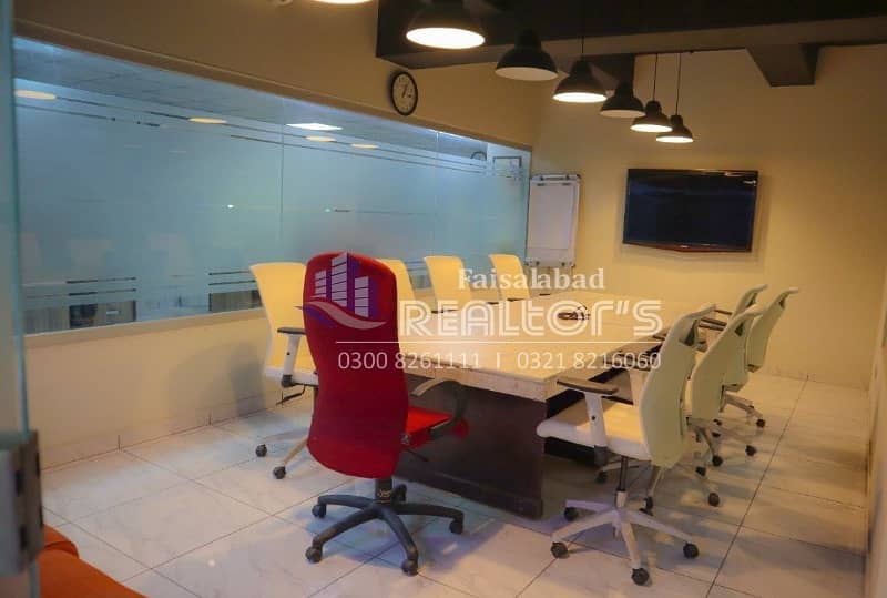 Ideal 360 sqft 1st Floor Office for Rent near Kohinoor City Road, Faisalabad 0