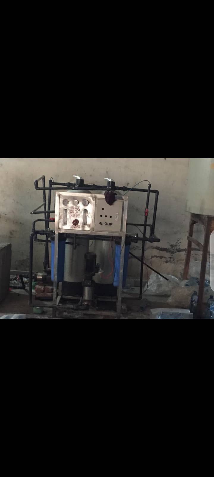 Running filtration plant convert able in RO 1