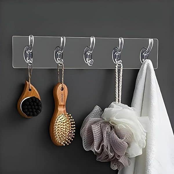 Durable Transparent Wall Mount Hooks 3