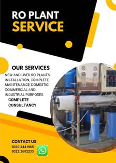 Ro plant services Ro installation, complete maintenance & consultancy