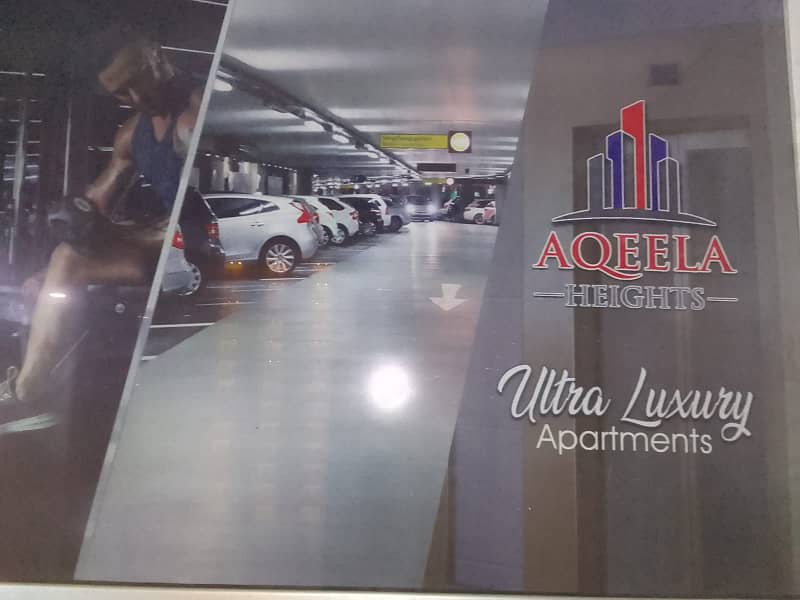 Aqeela Heights 4 Bed Drawing Dining Apartment Park Facing For Sale Available on Installments 0