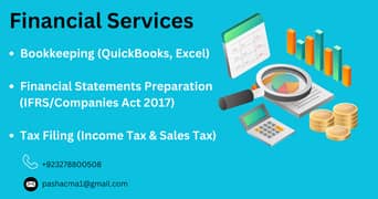 Professional Bookkeeping, Financial Statements & Tax Filing Services