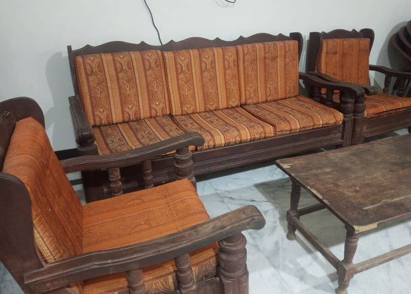 Wooden Sofa Set 1