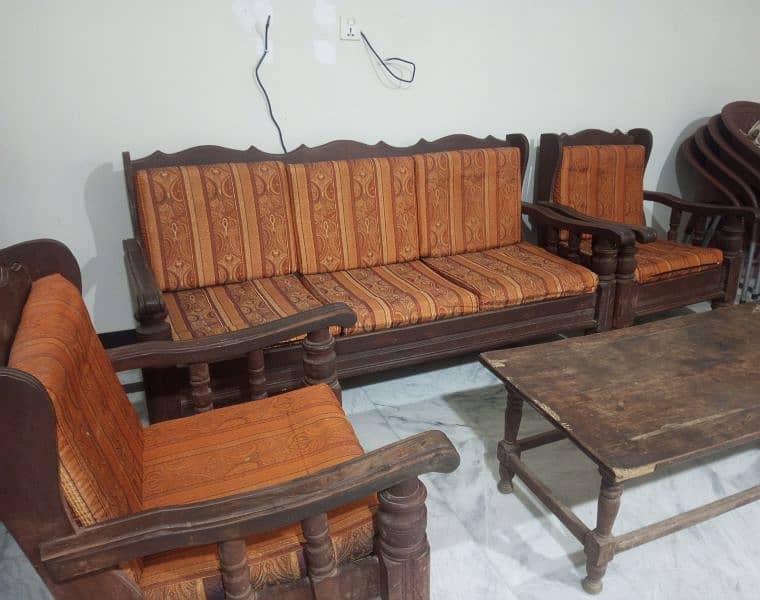 Wooden Sofa Set 2