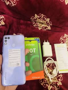 infinix hot10play with box chrger