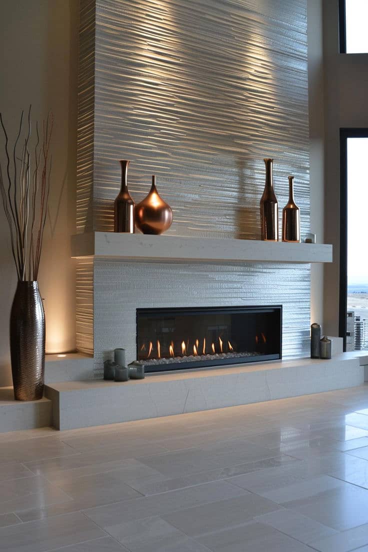 Fireplace - Marble fireplace - Electric fireplace - Fire decoration 3