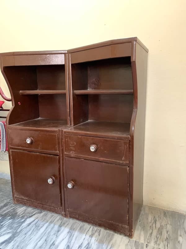 Wooden Bookshelf & Elegant Glass-Top Coffee Tables for Sale 6