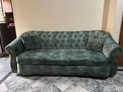 royal quilted Molty foam self printed sofa set