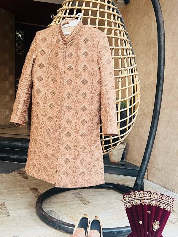 Sherwani for groom | Complete Set | Groom Weeding sherwani set 7