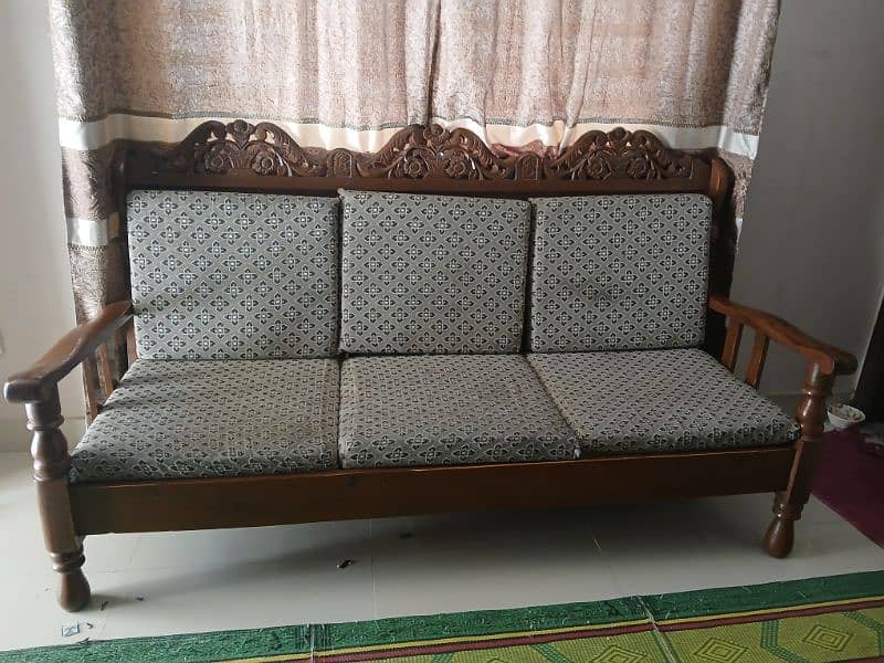 Pure Wood Sofa Set 1