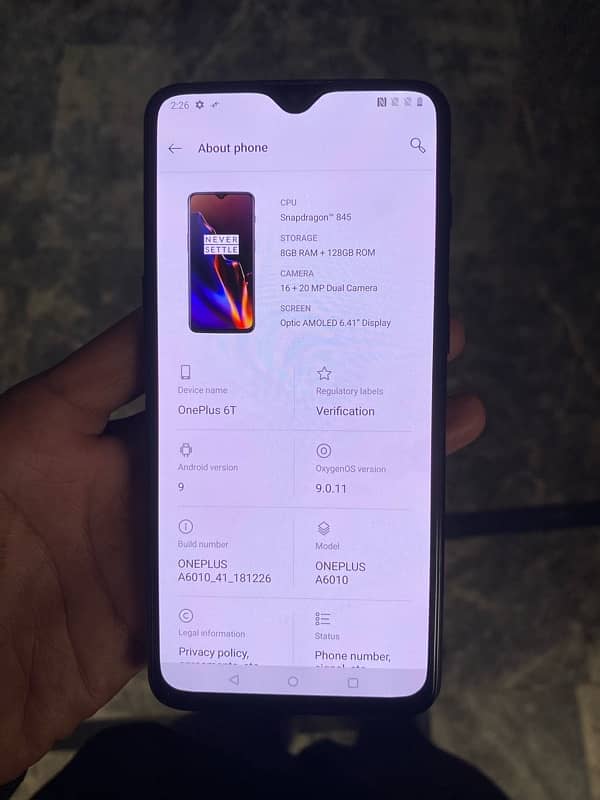 Oneplus 6T 8/128 5