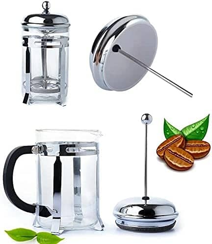 600ml Coffee French Press for 1-3 People Glass Scented Tea Kettle 4