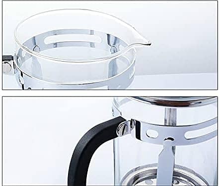 600ml Coffee French Press for 1-3 People Glass Scented Tea Kettle 5