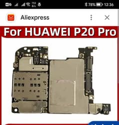 Huawei p20 pro Bord 6gb 128 gb