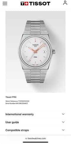 Tissot PRX (Original) Quartz in silver dual. 40 mm. Very neat watch.